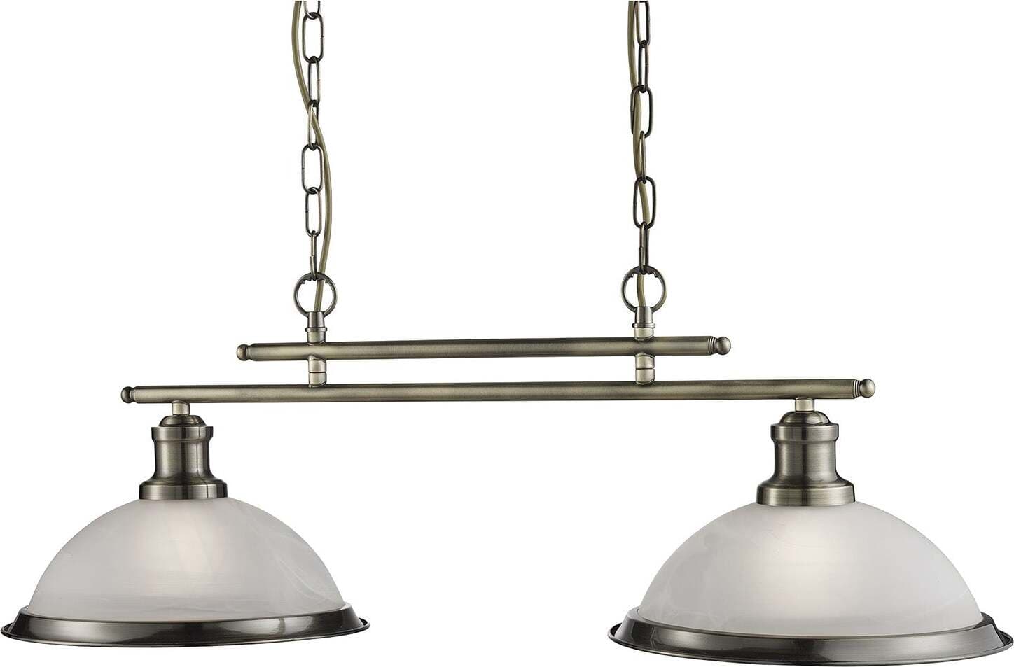 Lampadario-Contemporaneo-Bistro-Acciaio-Ottone-Vetro-2-Luci-E27