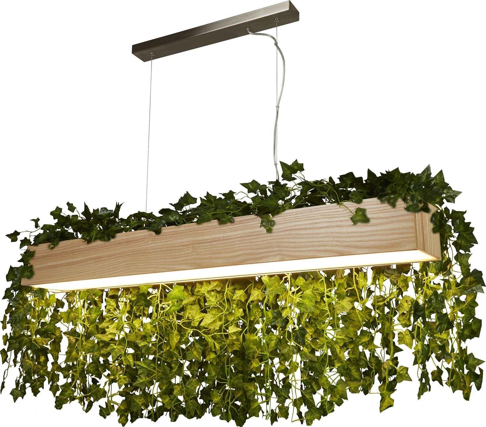Lampadario-Contemporaneo-Cenere-Acciaio-Marrone-Legno-Argento-Led-21W-3000K