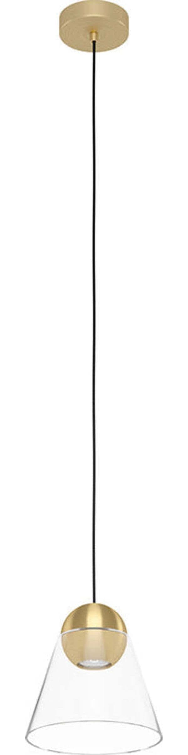 Lampadario-Contemporaneo-Cerasella-1-Luce-Acciaio-Ottone-Spazzolato