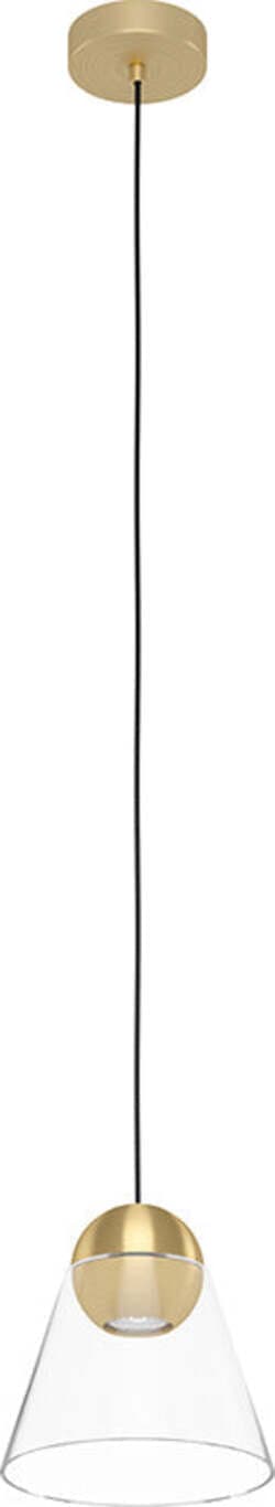 Lampadario-Contemporaneo-Cerasella-1-Luce-Acciaio-Ottone-Spazzolato
