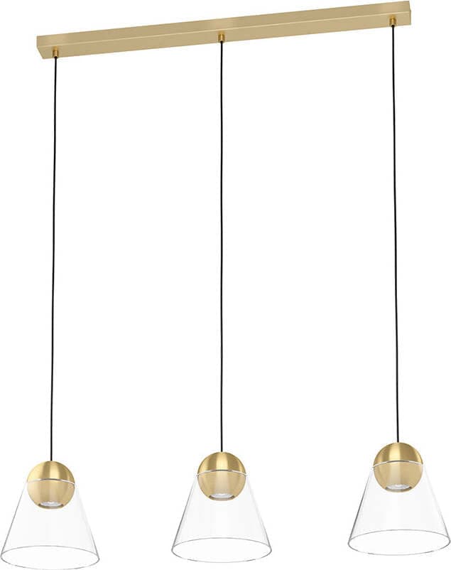 Lampadario-Contemporaneo-Cerasella-3-Luci-Acciaio-Ottone-Spazzolato