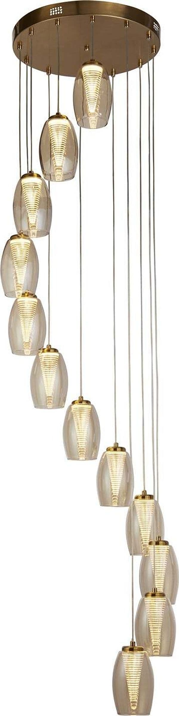 Lampadario-Contemporaneo-Ciclon-Acciaio-Bronzo-Vetro-Led-5,33W-3000K