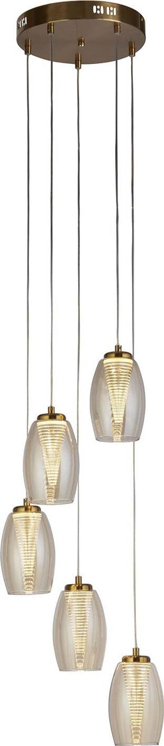 Lampadario-Contemporaneo-Ciclon-Acciaio-Bronzo-Vetro-Led-5,4W-3000K