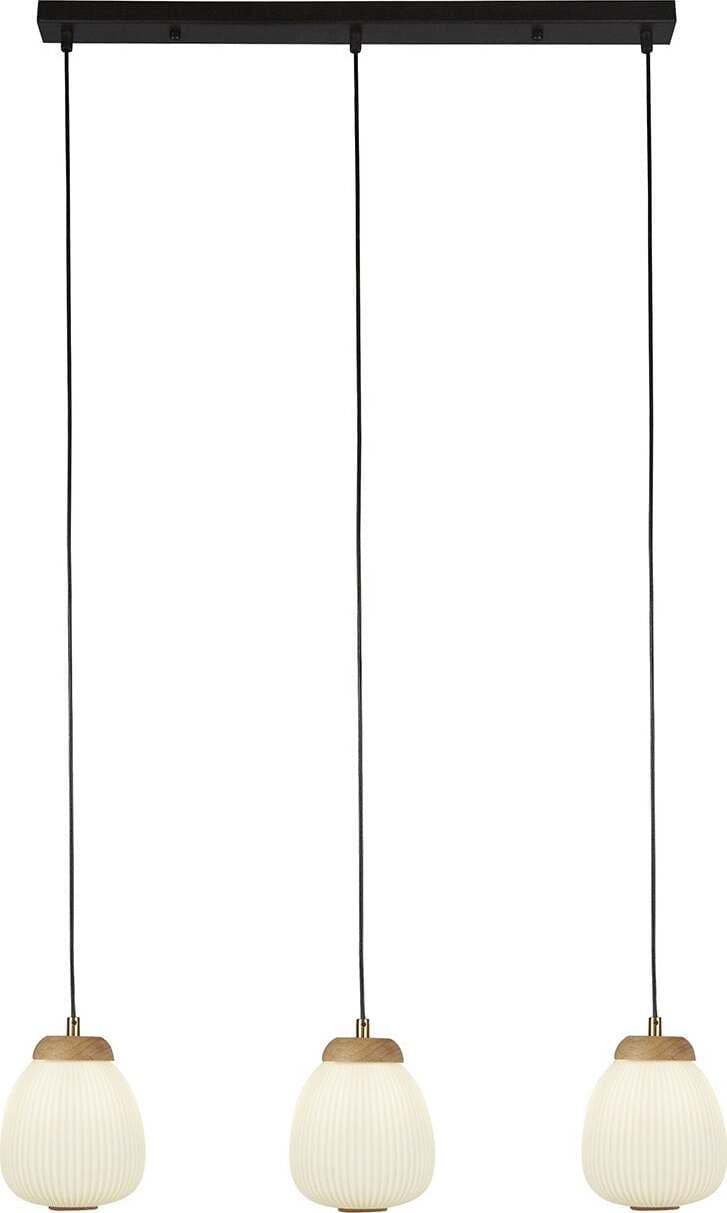 Lampadario-Contemporaneo-Ella-Acciaio-Bianco-Vetro-Nero-3-Luci-E14