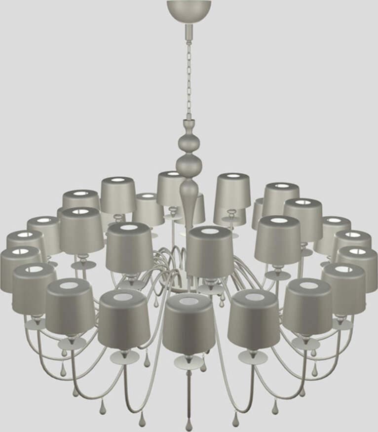 Lampadario-Contemporaneo-Eva-In-Plastica-Cemento-Alluminio-30-Luci