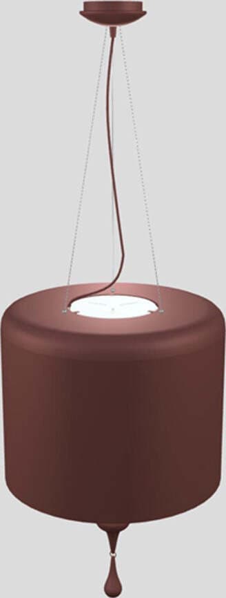 Lampadario-Contemporaneo-Eva-In-Plastica-Rosso-Alluminio-4-Luci