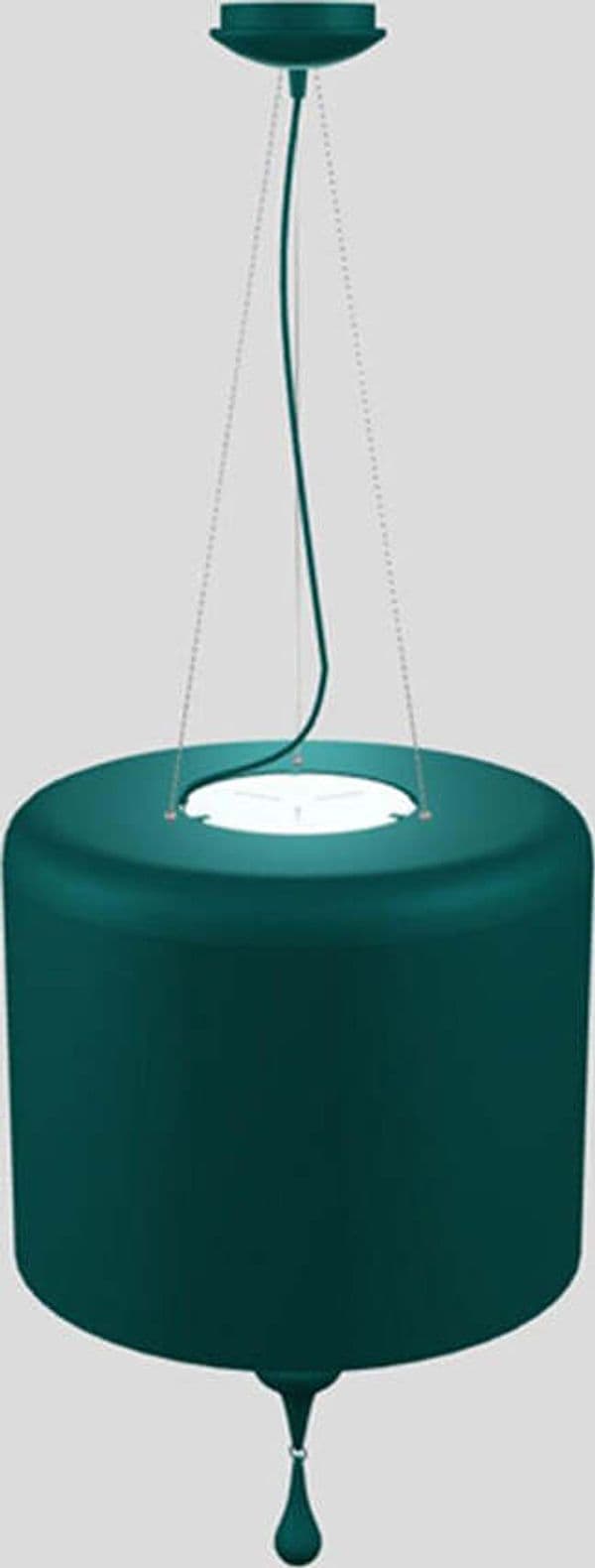 Lampadario-Contemporaneo-Eva-In-Plastica-Verde-Alluminio-4-Luci
