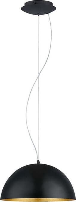 Lampadario-Contemporaneo-Gaetano-1-Piccolo-1-Luce-Acciaio-Nero-E-Oro