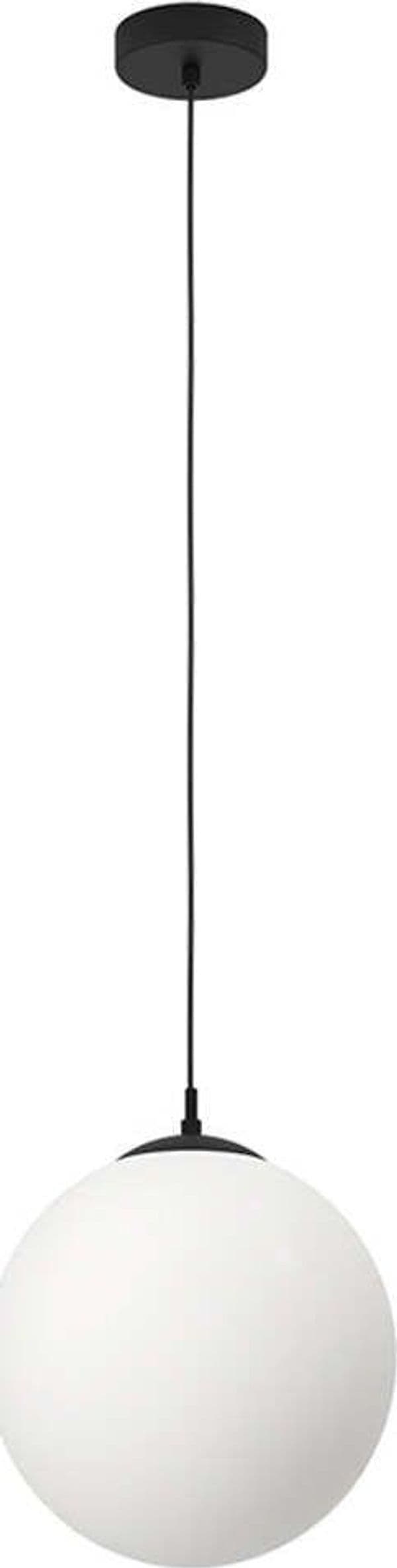 Lampadario-Contemporaneo-Rondo-3-1-Luce-Acciaio-Nero