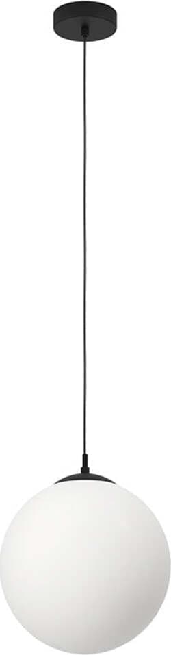 Lampadario-Contemporaneo-Rondo-3-1-Luce-Acciaio-Nero