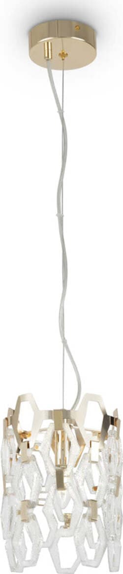 Lampadario-Contemporaneo-Tissage-Metallo-Oro-1-Luce