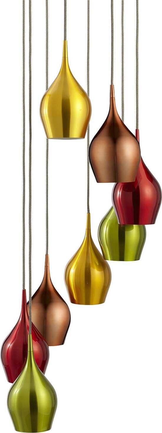 Lampadario-Contemporaneo-Vibrante-Acciaio-Cromo-Vetro-8-Luci-E14
