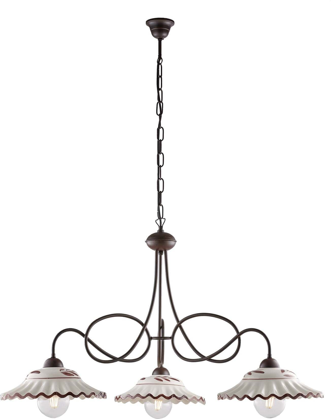 Lampadario-Country-Chic-Bistrot-3-Luci-Ruggine-Con-Ceramica-Vietrese