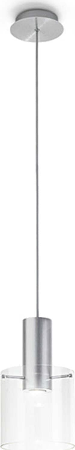 Lampadario-In-Alluminio-Contemporaneo-Hugo-Trasparente-1-Luce