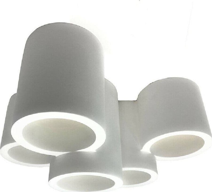 Lampadario-In-Gesso-5-Cilindri-Verniciabile-Soffitto-Lampada-Faretti-Gu10-Gs-c07