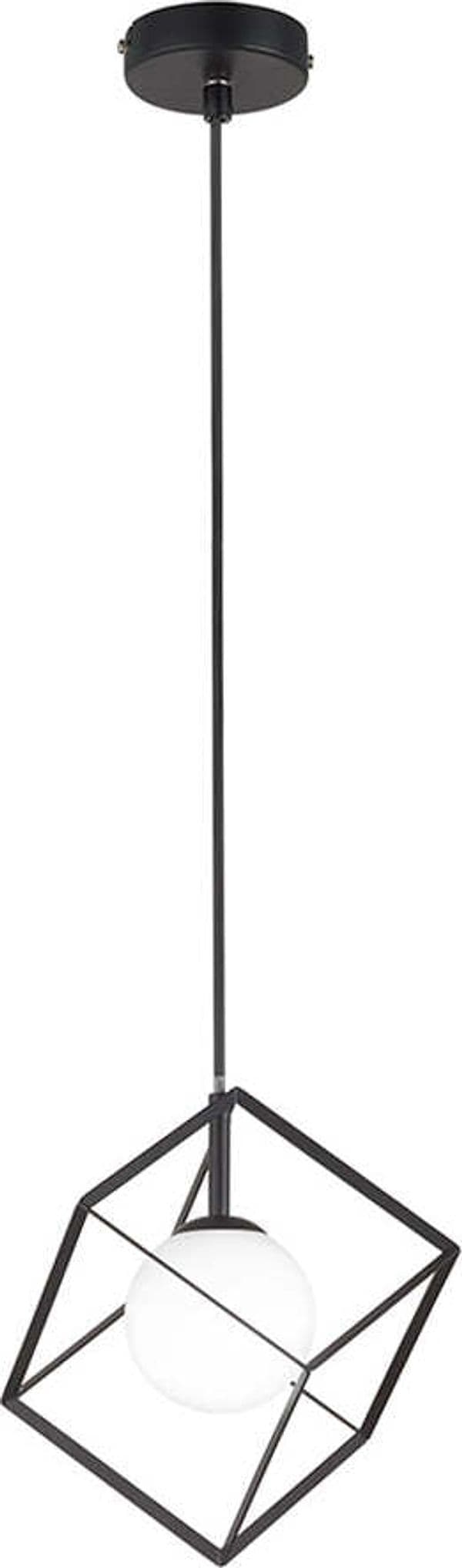 Lampadario-In-Metallo-Industrial-Cube-Nero-1-Luce