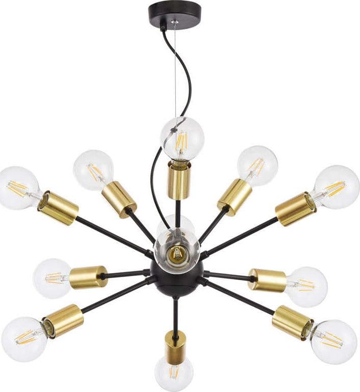 Lampadario-Industrial---Minimal-Jackson-Metallo-Nero-12-Luci
