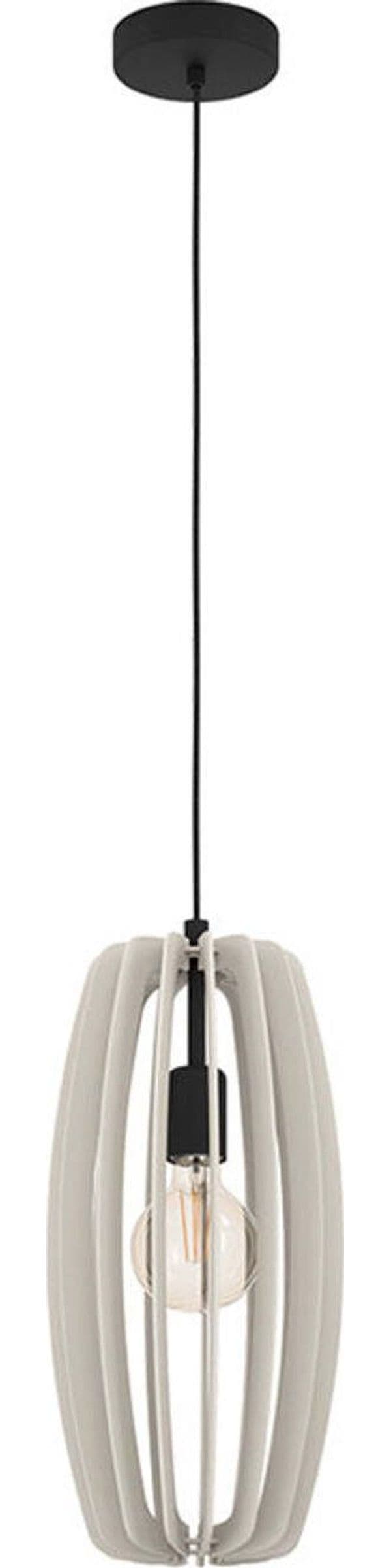 Lampadario-Industrial-Bajazzara-1-Luce-Acciaio-Nero-Diffusore-Grigio
