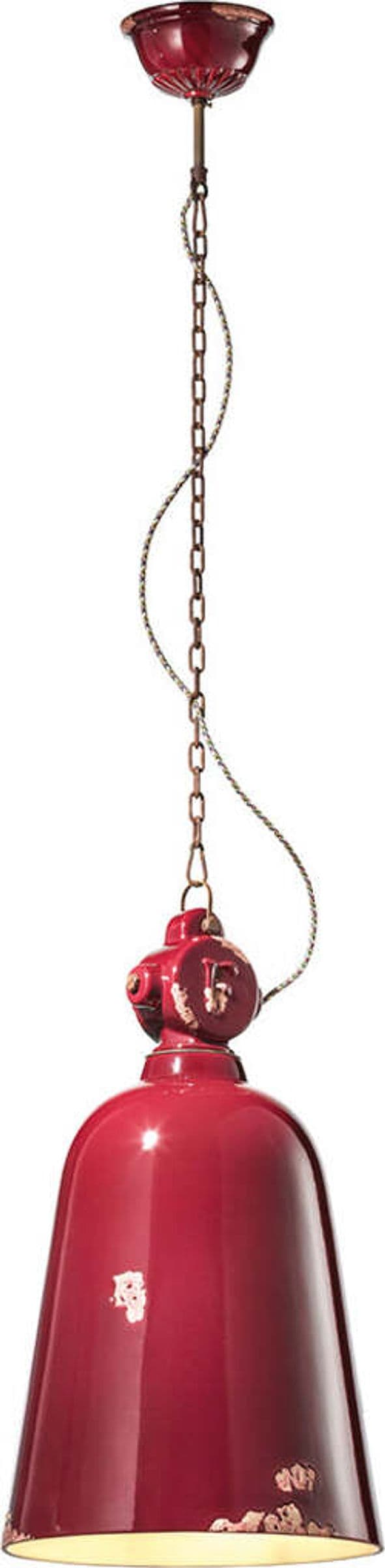 Lampadario-Industrial-Ferro-E-Ceramica-Vintage-Bordeaux-1-Luce-E27
