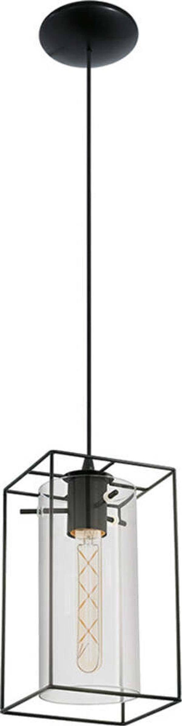 Lampadario-Industrial-Loncino-1-Luce-Acciaio-Nero