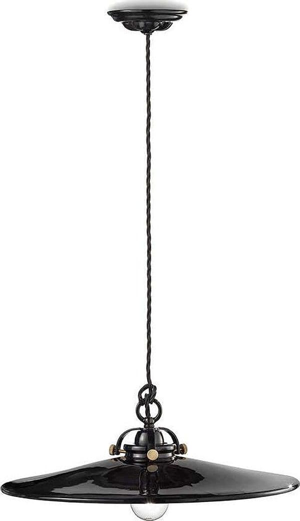 Lampadario-Industrial-Minimal-B&W-Metallo-Smaltato-Nero-1-Luce-E27-42Cm