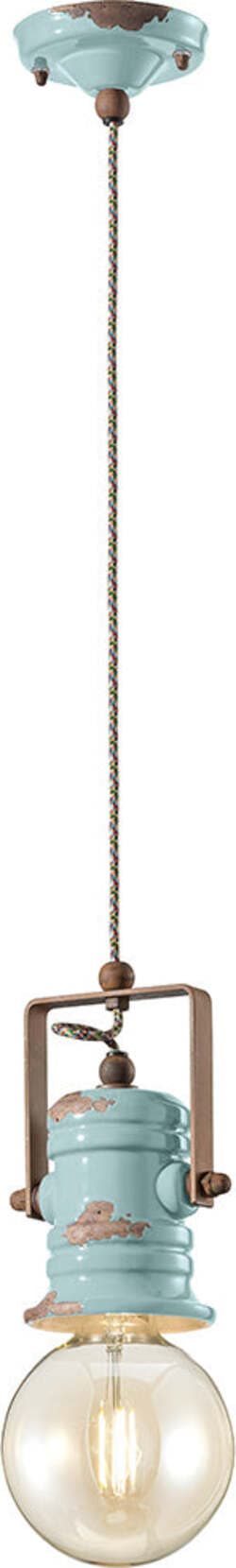Lampadario-Industrial-Minimal-Urban-Ferro-Ceramica-Vintage-Azzurro-1-Luce-E27