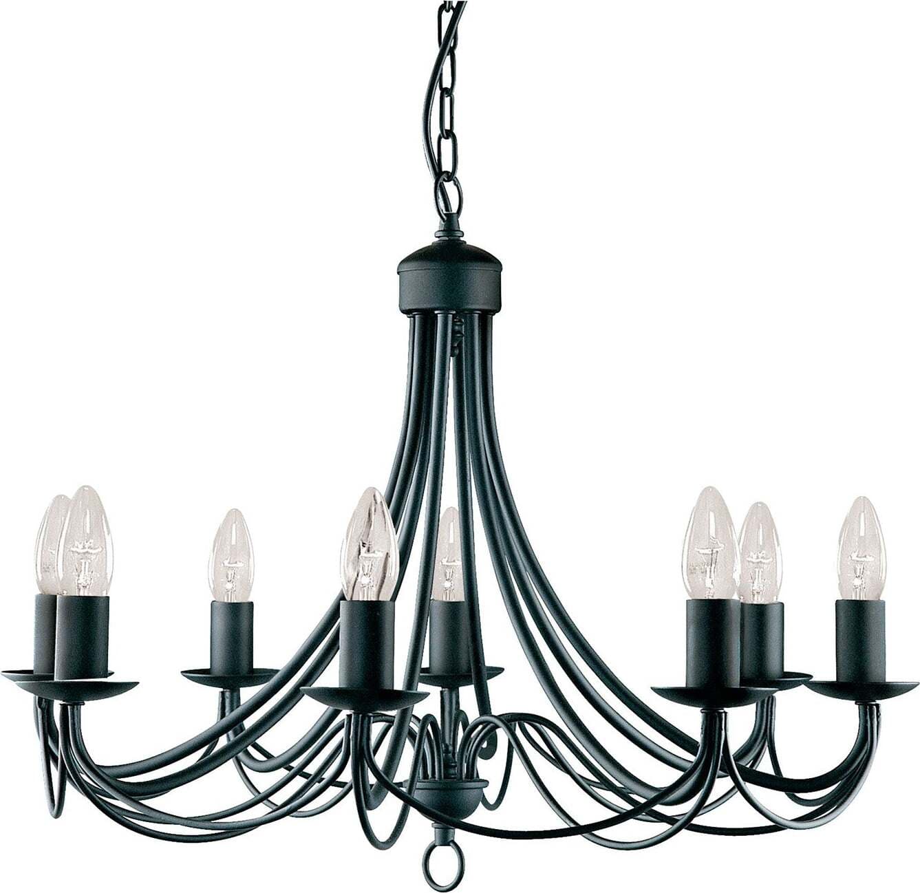 Lampadario-Industrial-Nordico-Maypole-Acciaio-Nero-8-Luci-E14