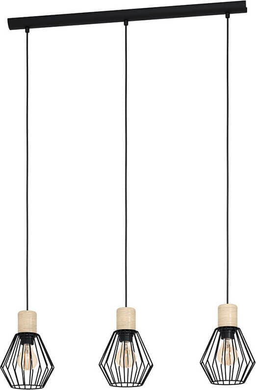 Lampadario-Industrial-Palmorla-3-Luci-Metallo-Nero-E-Marrone