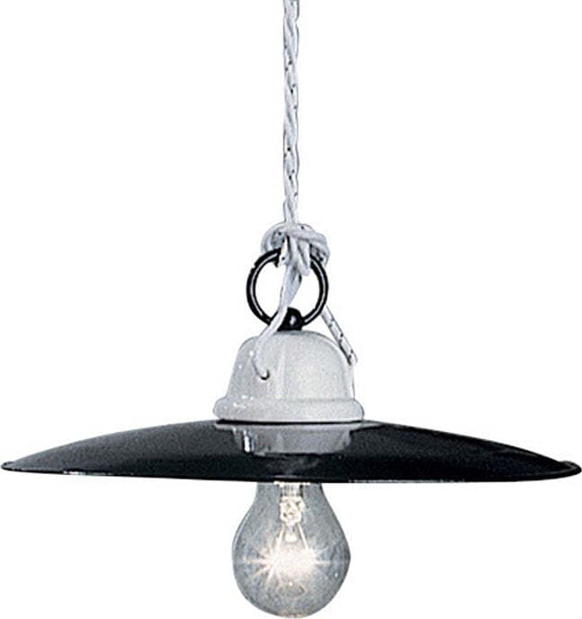 Lampadario-Industrial-Potenza-Ferro-E-Ceramica-Nero-Diam.-25Cm-1-Luce-E27