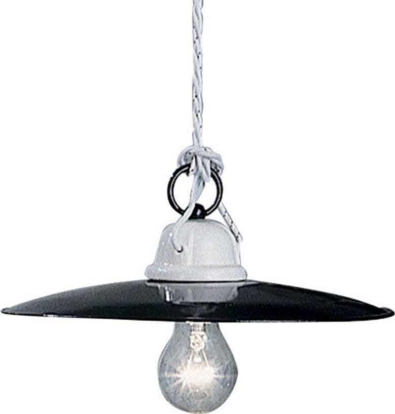 Lampadario-Industrial-Potenza-Ferro-E-Ceramica-Nero-Diam.-30Cm-1-Luce-E27