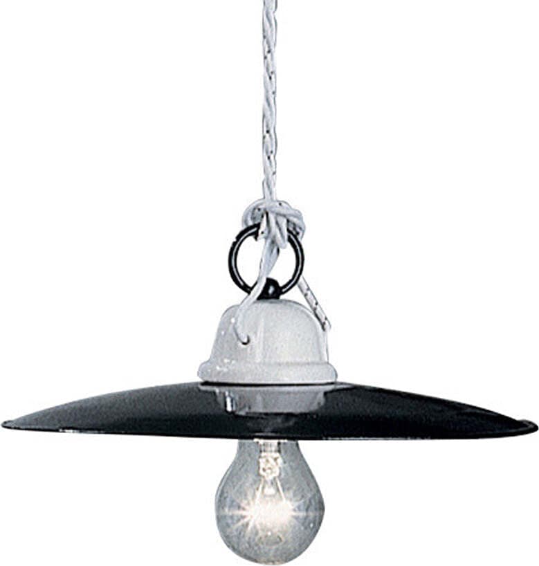 Lampadario-Industrial-Potenza-Ferro-E-Ceramica-Nero-Diam.-30Cm-1-Luce-E27