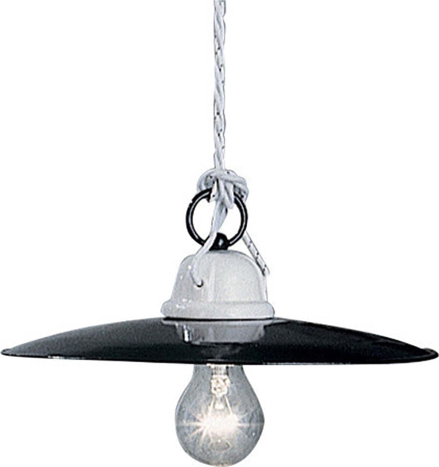 Lampadario-Industrial-Potenza-Ferro-E-Ceramica-Nero-Diam.-35Cm-1-Luce-E27