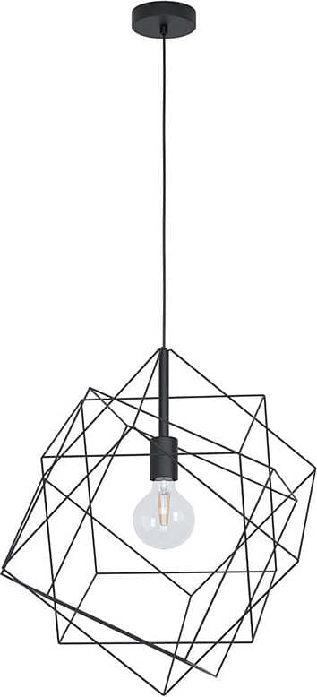 Lampadario-Industrial-Straiton-1-Luce-Acciaio-Nero-Grande
