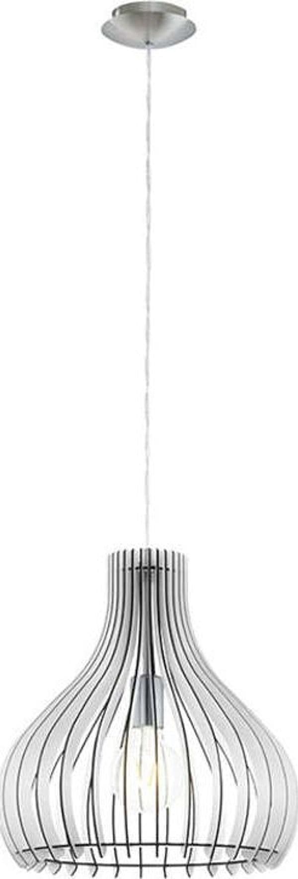 Lampadario-Industrial-Tindori-Piccolo-1-Luce-Acciaio-Grigio-Diffusore-Bianco