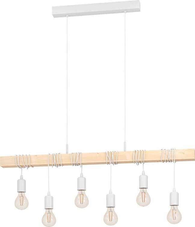 Lampadario-Industrial-Townshend-6-Luci-Acciaio-Bianco