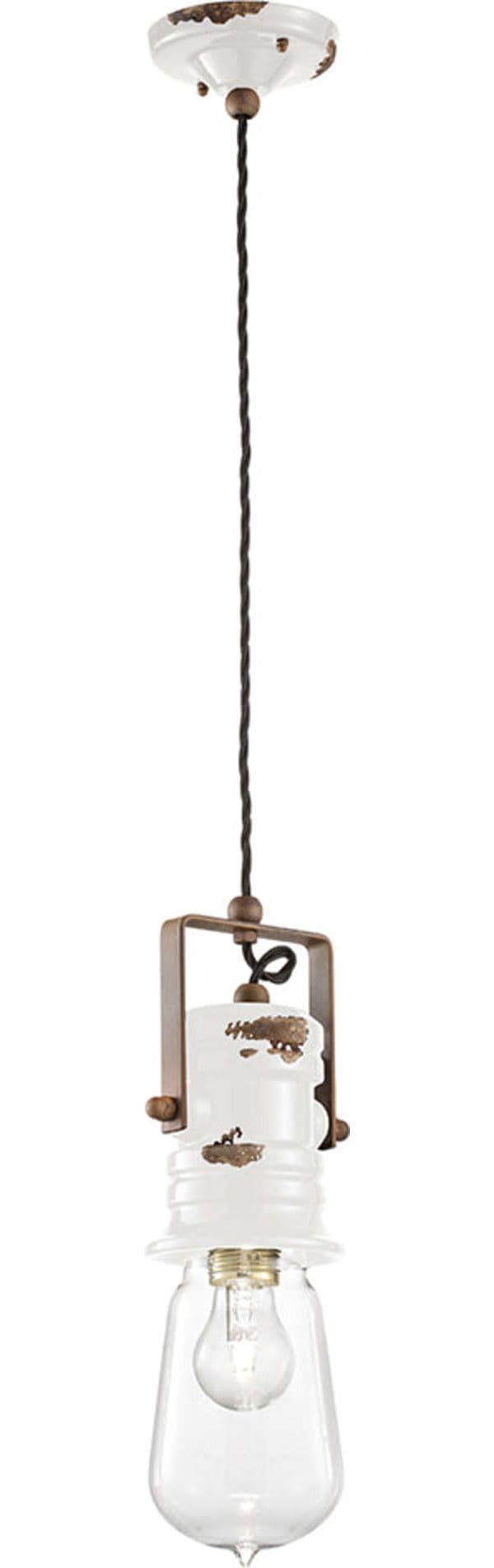 Lampadario-Industrial-Urban-Ferro-Ceramica-Vintage-Bianco-1-Luce-E27-37Cm