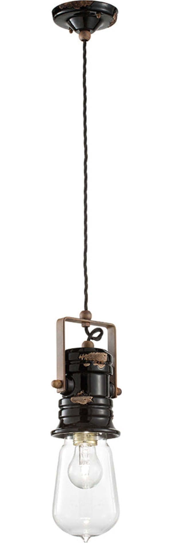 Lampadario-Industrial-Urban-Ferro-E-Ceramica-Vintage-Nero-1-Luce-E27-37Cm