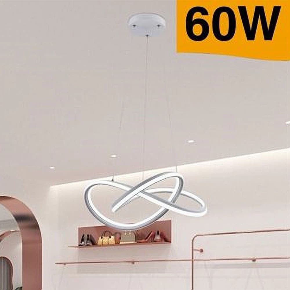 LAMPADARIO LED A SOSPENSIONE MODERNO INTRECCIATO BIANCO 60W 3 COLORI LUCE A50-B3C in Lampade a sospensione Trade Shop italia - Napoli, commercioVirtuoso.it