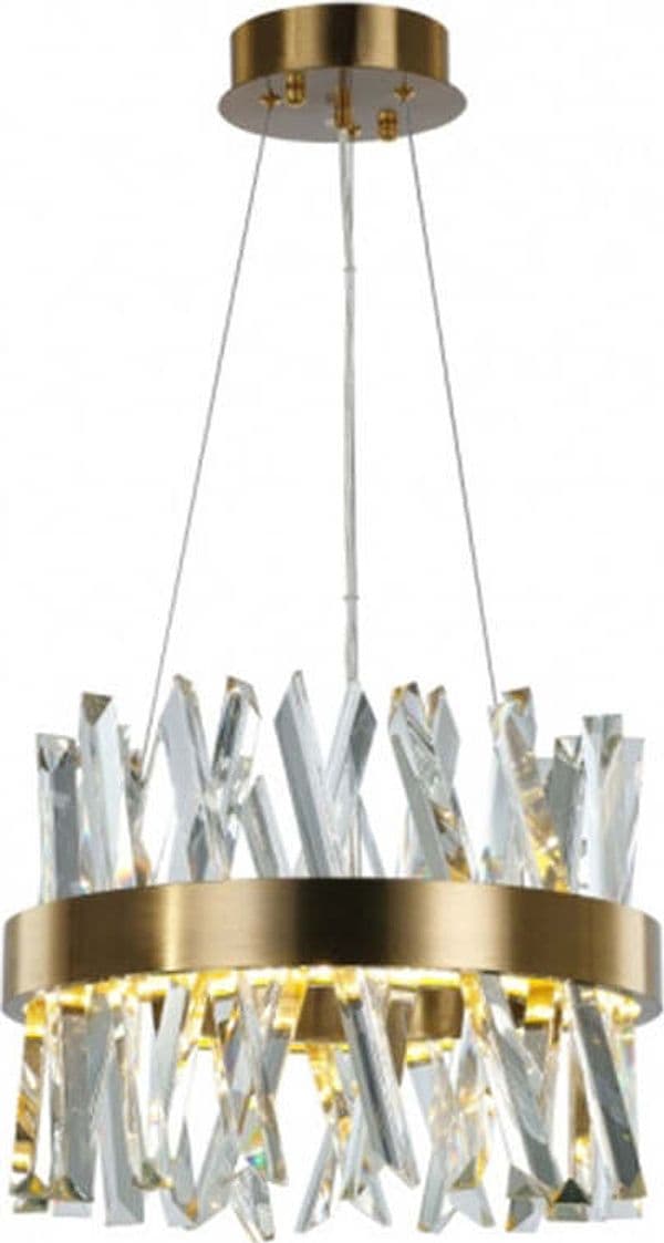 Lampadario-Mod-Akasha-Circolare-Metallo-Ottone-Antiquato-Cristallo-K9-Led-40W
