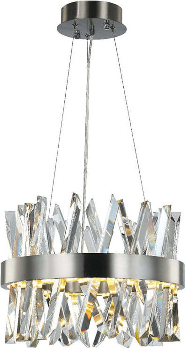 Lampadario-Moderno-Akasha-Circolare-Metallo-Nichel-Satinato-Cristallo-K9-Led-40W