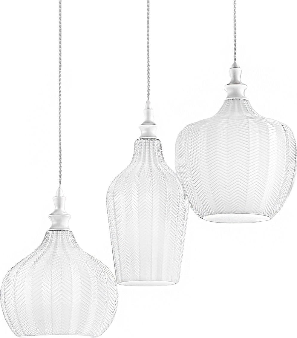 Lampadario-moderno-Gea-Luce-CLEOFE-S3-E27-LED-vetro-bianco-lampada-sospensione