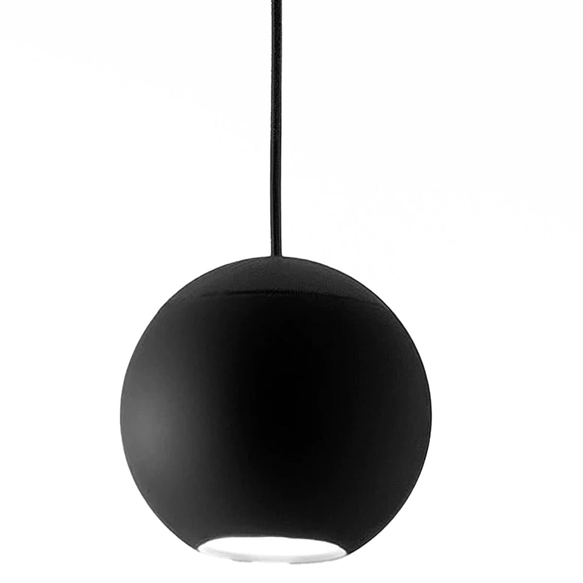 Lampadario-moderno-Gea-Luce-GUYA-S1-LED-nero-alluminio-sospensione