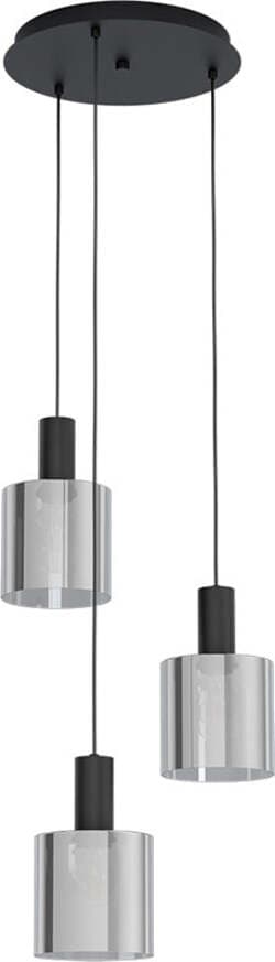 Lampadario-Moderno-Gorosiba-3-Luci-Pendenti-Acciaio-Nero