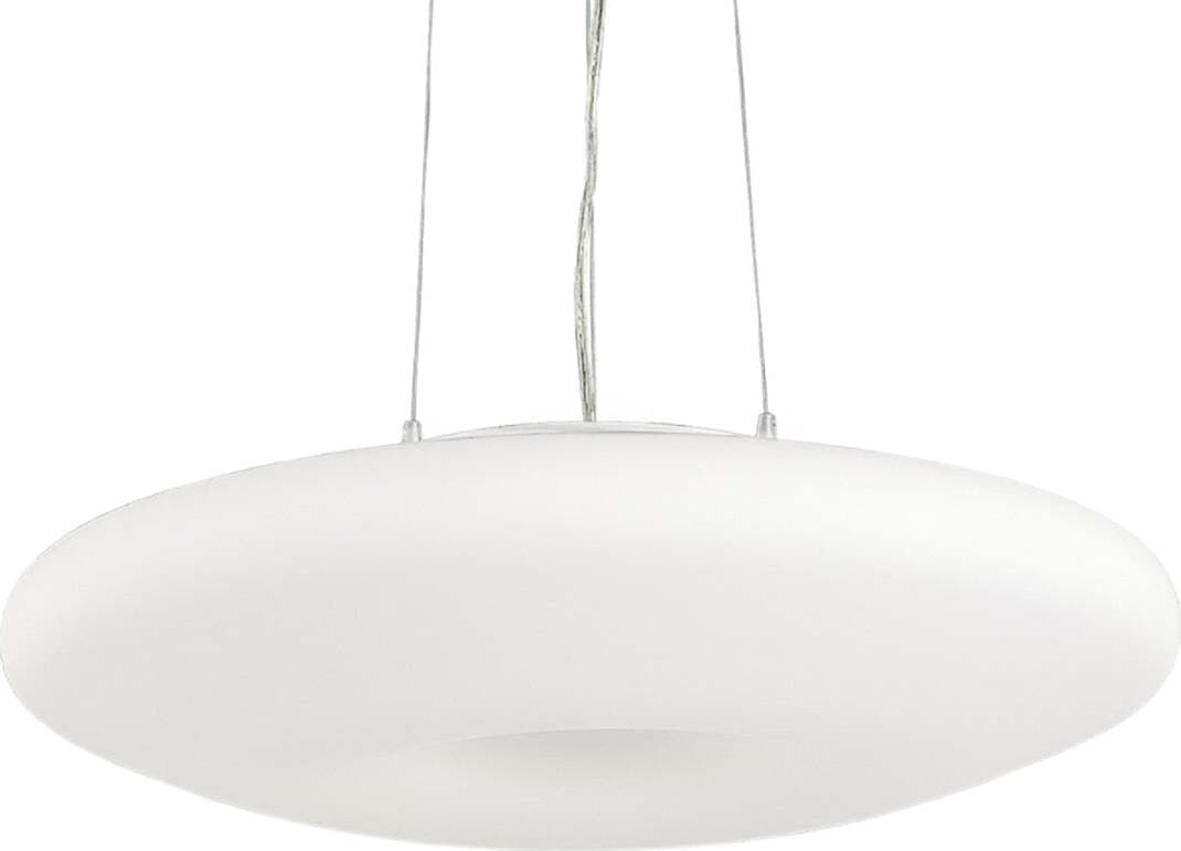 Lampadario-moderno-Ideal-Lux-GLORY-SP5-019741-E27-LED-vetro-metallo-sospensione