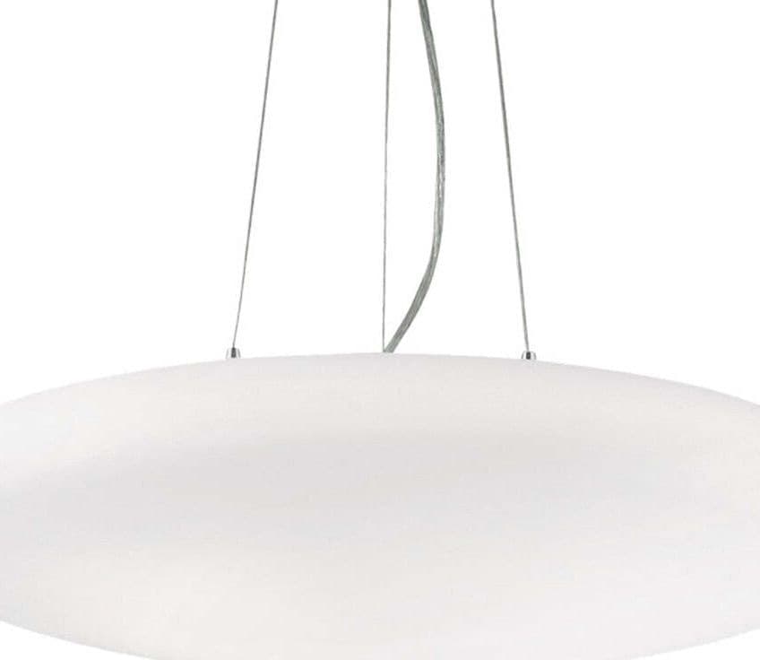 Lampadario-moderno-Ideal-Lux-SMARTIES-BIANCO-SP5-031996-E27-LED-vetro-sospensione