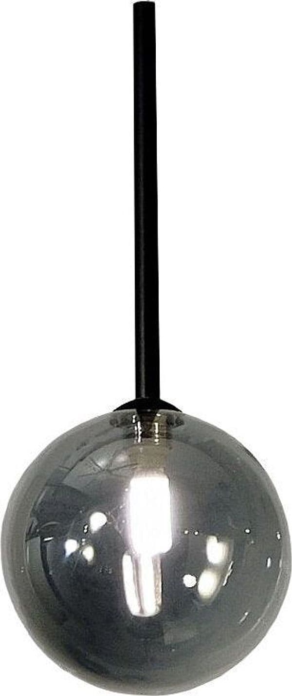 Lampadario-moderno-Illuminando-BOLLE-SP1-NR-FU-G9-LED-metallo-vetro-fumè-sospensione