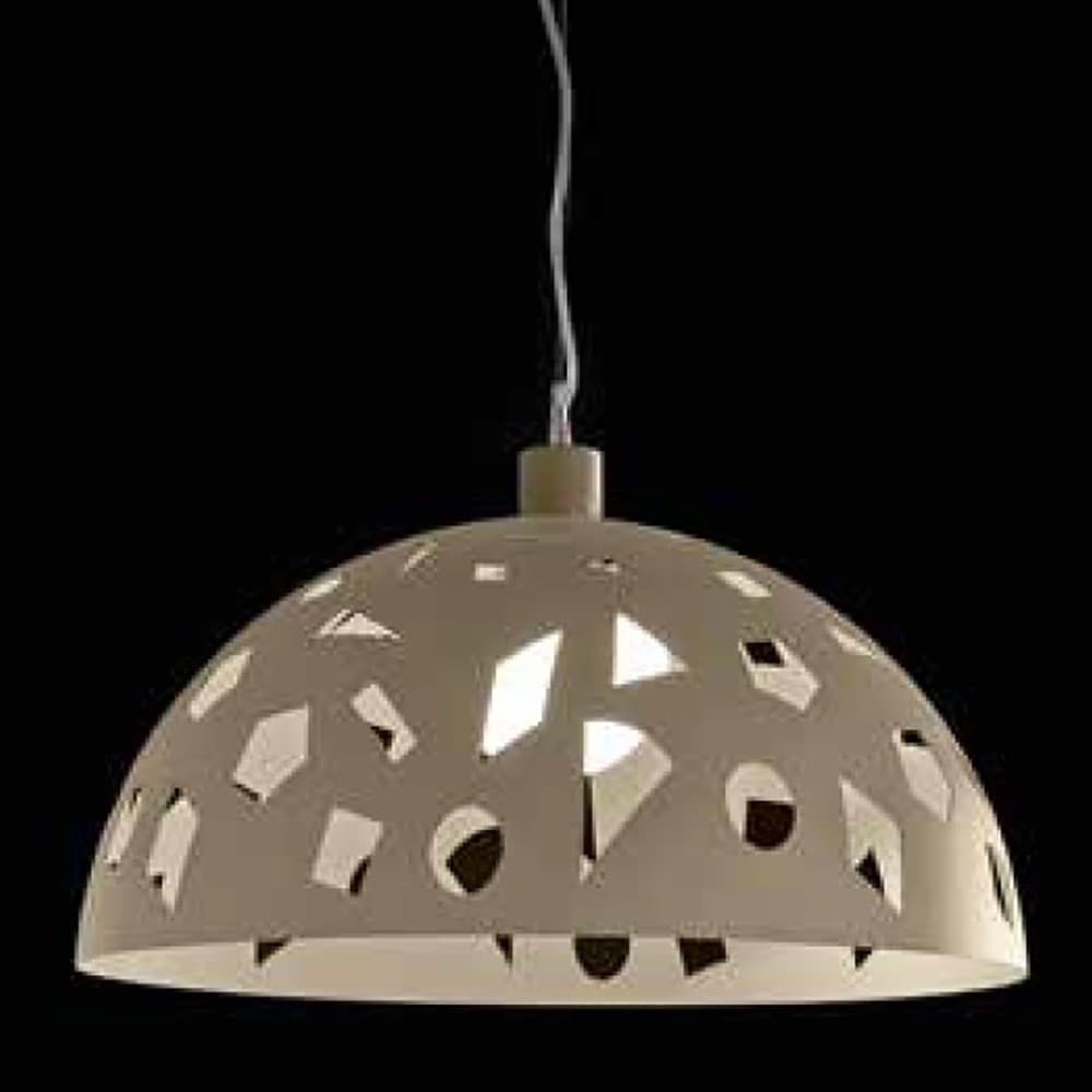 Lampadario-moderno-Illuminando-GEO-SP-C1-LED-sospensione-metallo-taglio-laser-bianco-grigio-sabbia-interni-33.5CM-E27