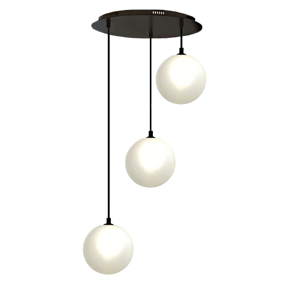 Lampadario-moderno-Illuminando-PALLINA-SP-TO-3-NR-G9-LED-metallo-vetro-sfera-sospensione