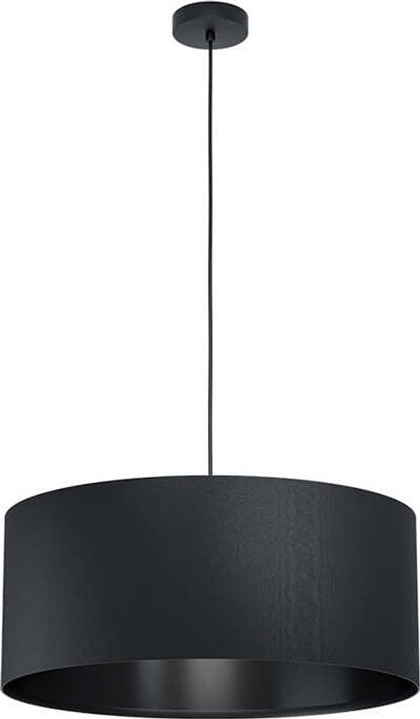 Lampadario-Moderno-Maserlo-1-Luce-Acciaio-Nero