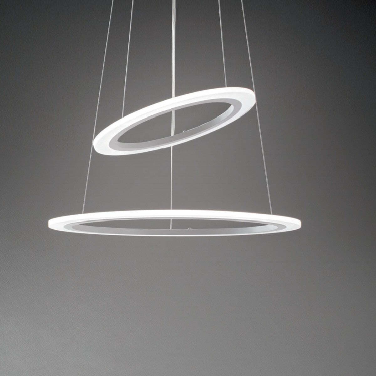 Lampadario-moderno-Padana-Lampadari-ORBIT-1083-SP2-50W-LED-dimmerabile-alluminio-sospensione
